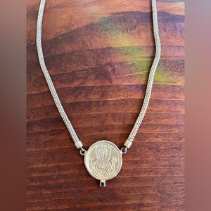 Gold coin necklace